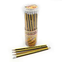 Карандаш чернографитовый Classic, HB, с ластиком, 48 шт.