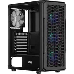 2E Gaming Корпус Hexagon G338 без БП 2xUSB3.0, 1xUSBType-C, 3x120мм ARGB, 1x120мм, VGA 330мм, LCS ready, HUB, TG Side Panel, ATX, черный