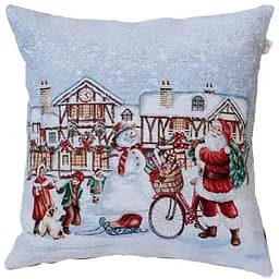 Подушка Прованс Carousel святкування гобеленова з люрексом 45 x 45 см (41952)