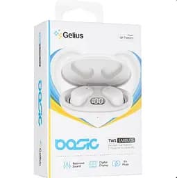 Бездротові навушники TWS Gelius Basic GP-TWS011 White - мініатюра 8