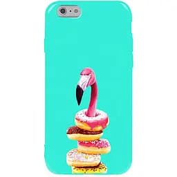 Чохол-накладка Toto Pure TPU 2 mm Print Case Apple iPhone 6/6s #35 Flamingo Donats Mint