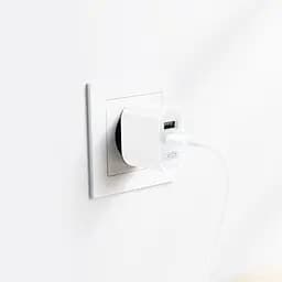 Мережевий зарядний пристрій XO L97 USB A+USB C dual port 2.4A Home charger Білий - мініатюра 3