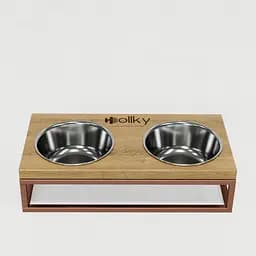 Hollky Base S — миски на підставці для маленьких собак та котів (2 × 0,45 л) - мініатюра 5