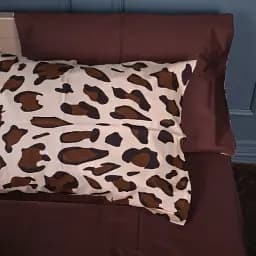 Наволочка MirSon Сатин 22-1404 Wild Leopard 45х45 см коричневая (2200010567960)