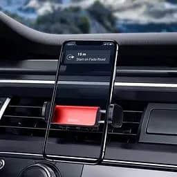 Автомобільний тримач Baseus Steel Cannon Air Outlet Car Mount SUGP-09 Red - мініатюра 5