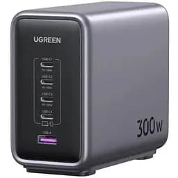 Зарядний пристрій 5xUSB 300W 5xUSB (4хUSB-C + USB-A) Nexode Desktop Fast Charger, Cable CD333 Ugreen (90903B)