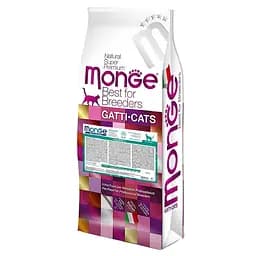 Сухой корм для взрослых домашних котов Monge Cаt Hairball 10 кг