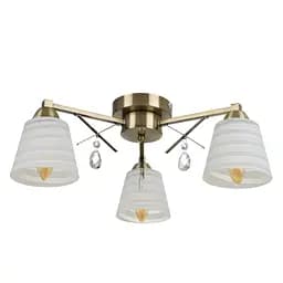 Люстра потолочная Brille в спальню E14 40W AB (LK-673C/3)