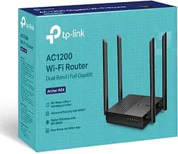 Роутер TP-LINK Archer A64 Wi-Fi 5 AC12001267 Mb/s 2.4 і 5GHz 2 діапазони - мініатюра 5