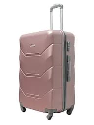 Валіза велика L ABS-пластик Milano bag 147M 76×51×31см 115л Рожеве золото - мініатюра 2