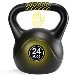 Гиря вінілова Cornix 24 кг XR-0434 Black - мініатюра 4
