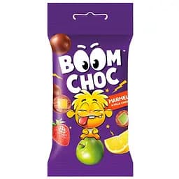 Драже Boom Choc Мармелад в молочному шоколаді зі смаком фруктів 45 г