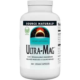 Магний ультра Source Naturals 5 в 1, 360 веганских капсул