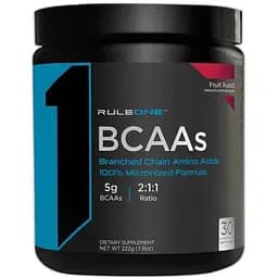 Аминокислота Rule 1 BCAA 30 порций Фруктовый пунш 222 грамм