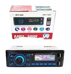Автомагнітола XPRO MP3 3888 ISO 1DIN FM тюнер 4х50W чорний сенсорний дисплей (7882_510) - мініатюра 4