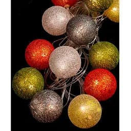 Гірлянда Фігурки Brille 13511-07 Кулька з ниток 12 LED 50 мм 4 м 