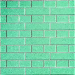 Панель стінова Sticker Wall 700х700х5мм Зелена цегла зі сріблом SW-00001803