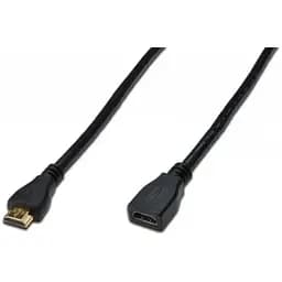 Кабель Digitus HDMI (M/F), High speed/Ethernet, 5м, чорний teh0013645