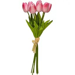 Букет штучних квітів Devilon Тюльпани 7 шт. 30 см світло-рожевий (631215)