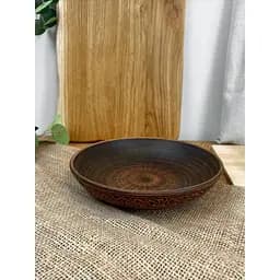 Салатник керамический (глиняный) резной Декор 600 мл