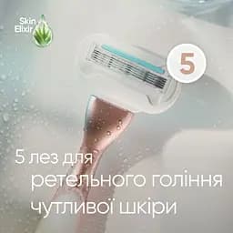Станок для гоління Gillette Venus Extra Smooth Sensitive Rose gold з 3 змінними касетами - мініатюра 2