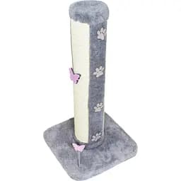 Когтеточка для кошек Lucky Pet Столбик круглый Люкс 38х38х73 см серая