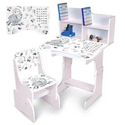 Дитяча парта N 2071-10-7 біла, зі стільчиком