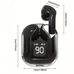 Бездротові Bluetooth-навушники з цифровим дисплеєм і Hi-Fi T2 TWS  звуком Чорні - мініатюра 8