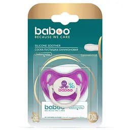 Пустушка симетрична Baboo Sea Life, силіконова, 0+ міс., фіолетова (5-031) - мініатюра 3
