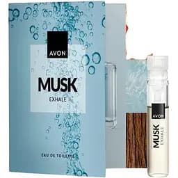 Пробний зразок туалетної води Avon для нього Musk Exhale 0.6 мл (158511359)