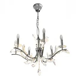 Люстра свеча Brille подвесная хрустальная E14 60W CH (BCL-417S/6)