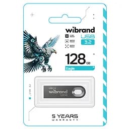 Флеш-накопичувач Wibrand USB 3.2 Gen1 Eagle 128GB Grey (WI3.2/EA128U10G) - мініатюра 2