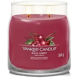 Свічка Yankee Candle Medium Black Cherry Чорна вишня 368 г (1701391E) - мініатюра 2