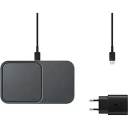Зарядний пристрій бездротовий Samsung Wireless Charger Duo EP-P5400 з кабелем (with TA) (EP-P5400TBRG) чорн