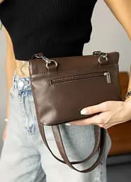 Жіноча сумка через плече Sambag Rose шоколадна 23 х 17 х 4.5 см (94200020) - мініатюра 4