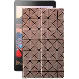 Чохол StatusCASE з екошкіри для планшету Lenovo Tab 3 Plus TB-8703X Коричневий ромб