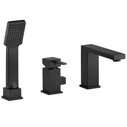 Смеситель для ванны Yoka Afeo black трехкомпонентный на борт ванны BW.AFEO-BLK Черный матовый