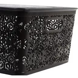Кошик Violet House Ажур Dark Grey 14 л (0504 №4 Ажур DARK GREY б/кр. 14 л) - мініатюра 3