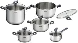 Набір посуду Daily Cook, 10предметів, нержавіюча сталь, бакеліт, скло Tefal kuh0016928