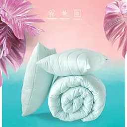 Набір Ideia Tropical ковдра 200х220 + 2 подушки 50х70 всесезонний м'ята 8-32436*002 - мініатюра 3