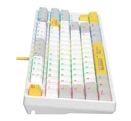 Клавиатура игровая механическая A4Tech S-87 Bloody White, BLMS Red Plus Switch, Eng/Rus/Укр - мініатюра 5