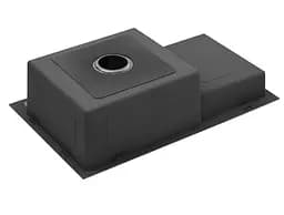 Кухонна мийка Kroner KRP PVD Schwarze-7848RHM (3,0/1,0 мм) (CV030024) - мініатюра 8
