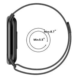 Ремінець для фітнес-браслета Boorui для Xiaomi Mi Band 8 і 9 міланська петля рожеве золото - мініатюра 4