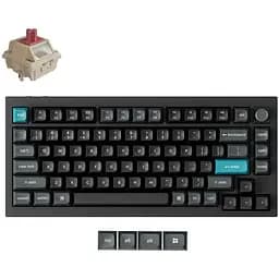 Клавіатура бездротова Keychron Q1 Ultra Keychron Red Switch Black RGB (Q1U-M1-UA)