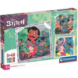  Пазл 3 в 1 Clementoni Stitch: 3 картинки по 48 елементів (25321)