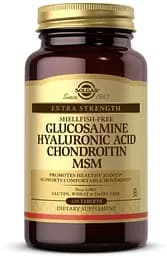 Препарат для суставов и связок Solgar Glucosamine Hyaluronic Acid Chondroitin MSM, 120 таблеток
