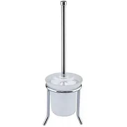 Ершик напольный Zerix на трех ножках (стекло) AFB-905 ZX5076, Хром