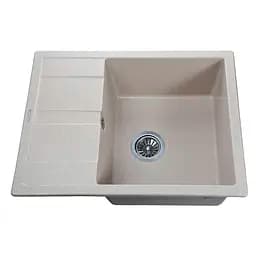 Кухонна мийка гранітна Globus Lux One піщаний 650x500мм-А0004, Sand