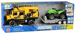 Игрушка Гоночный внедорожник с прицепом и пляжным мотоциклом CARS S det0018716