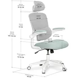 Підліткове офісне крісло Mealux Junior Air T1 Olive ( HF-T1 F/DO) - мініатюра 2